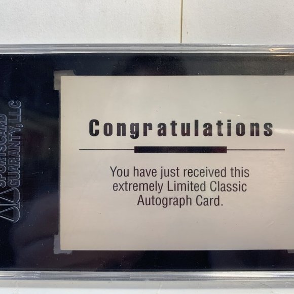 MARIO LEMIEUX 1992 CLASSIC DRAFT PICKS SGC Graded AUTOGRAPH #176 / 2000 PENGUINS - Picture 2 of 2